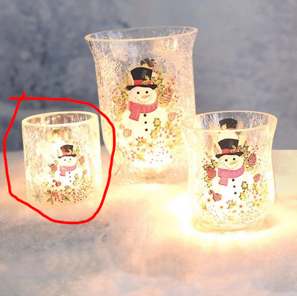STRAITS Snowman Tealight Holder 7cm - Image 2