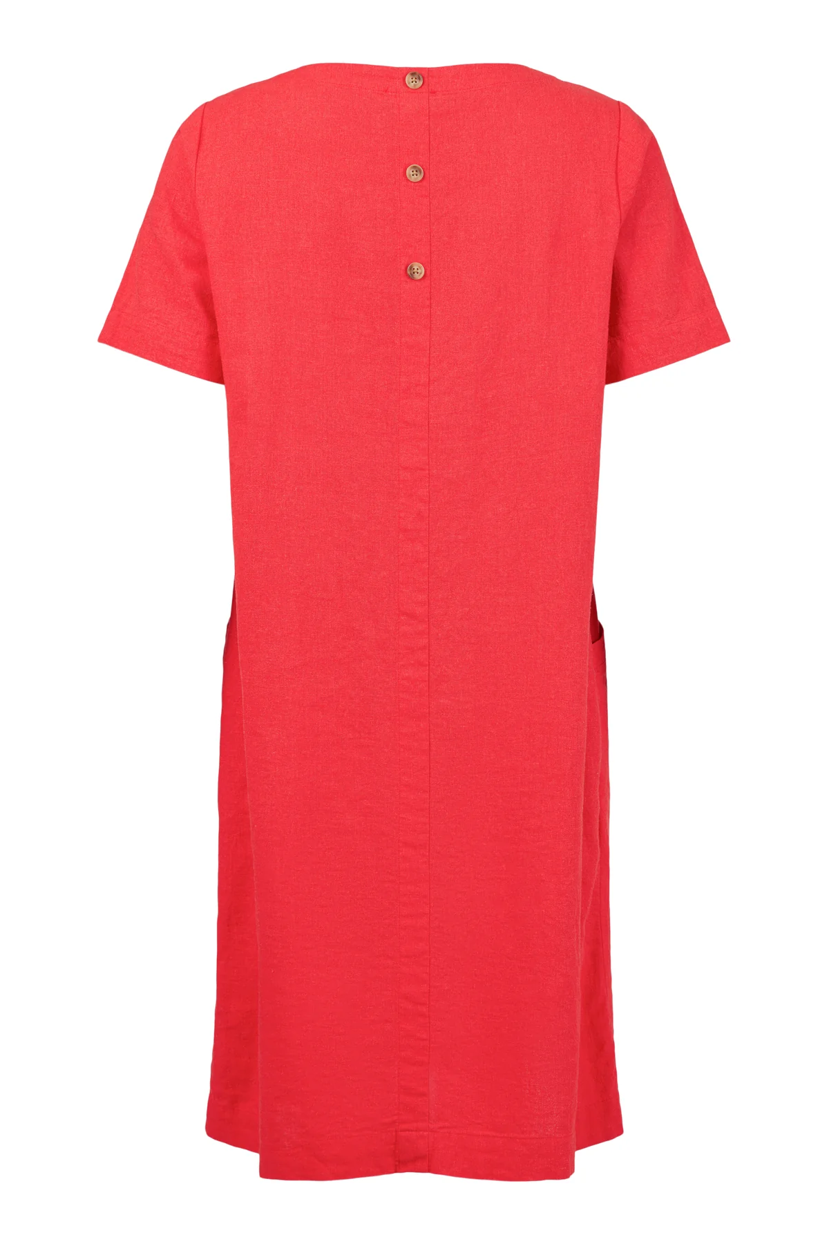 SUNDAY 2 Pockets Dress - Red - Image 4