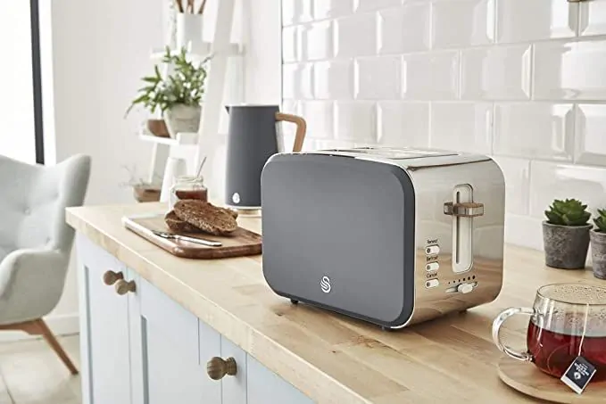 SWAN : 2 Slice Nordic Toaster - Grey - Image 3