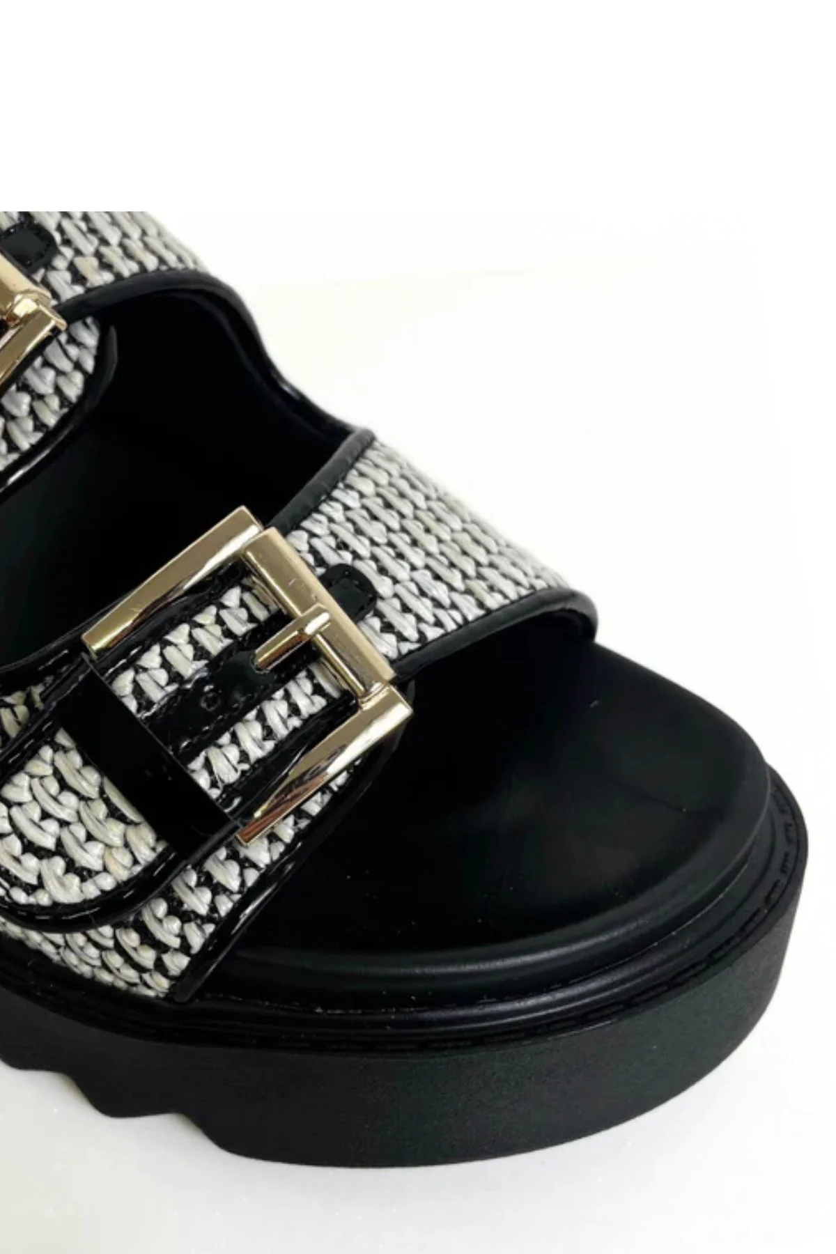 UNA HEALY Mustang Double Strap Sliders - Aran - Image 3