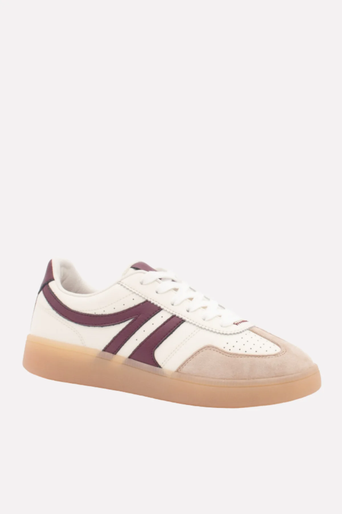 UNA HEALY Sweet Smile Gum Sole Trainers - Burgundy