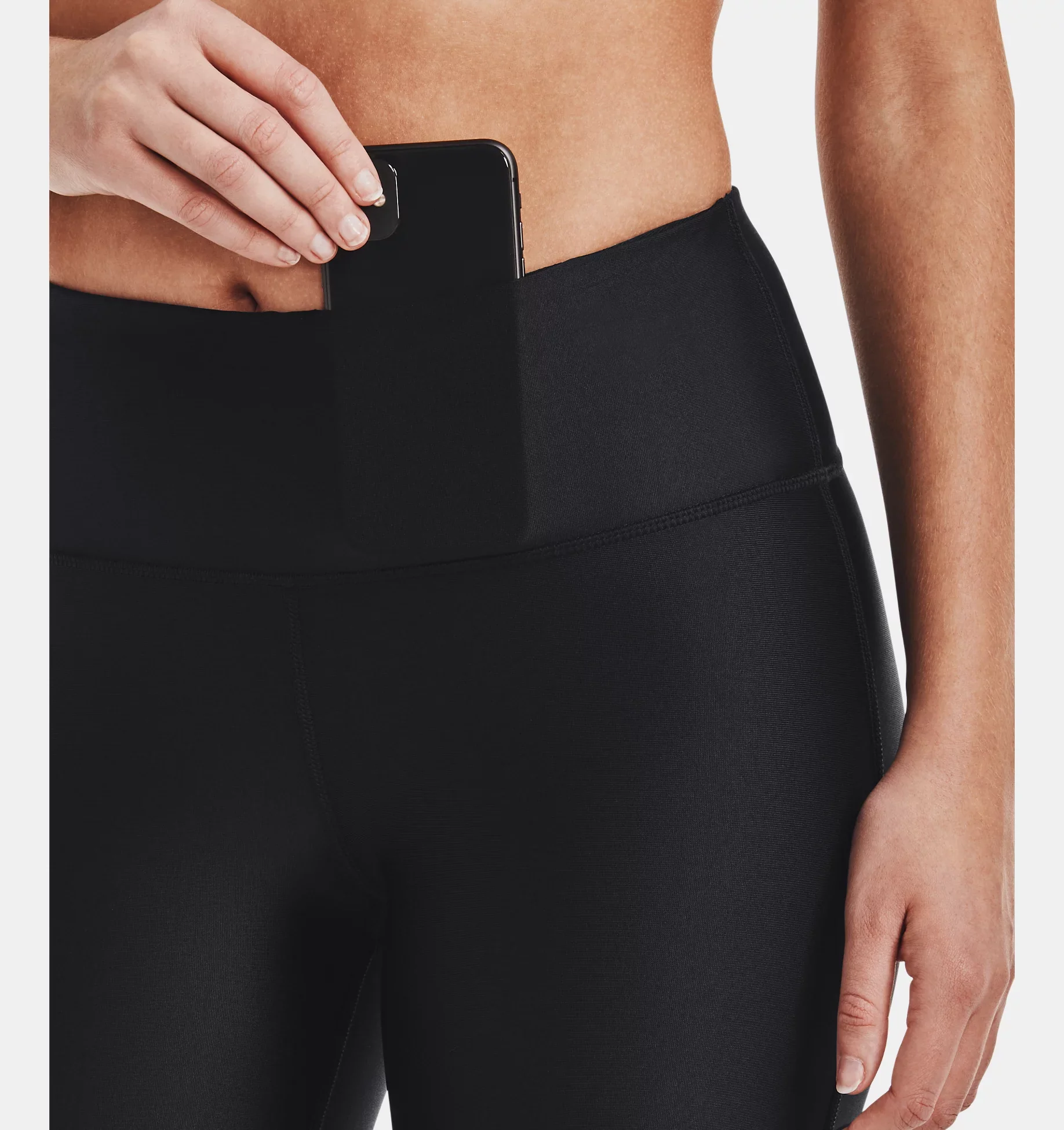 UNDER ARMOUR Women's HeatGear Bike Shorts - Black - Image 3