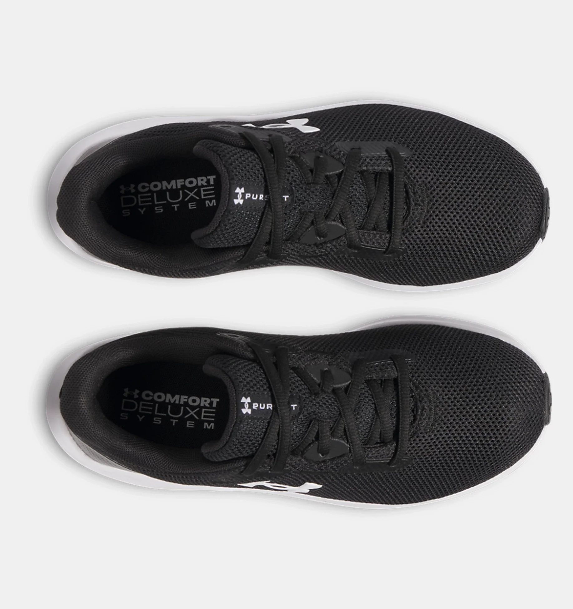 UNDER ARMOUR Women's UA Pursuit 4 Running Shoes - Black/White - Image 4