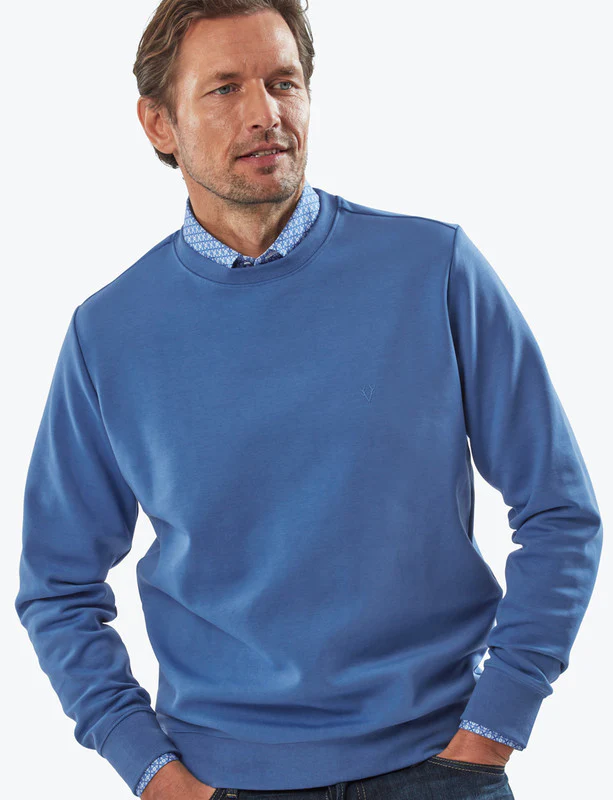 VEDONEIRE Crew Neck Sweatshirt - Blue
