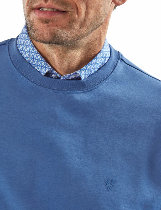 VEDONEIRE Crew Neck Sweatshirt - Blue - Image 2