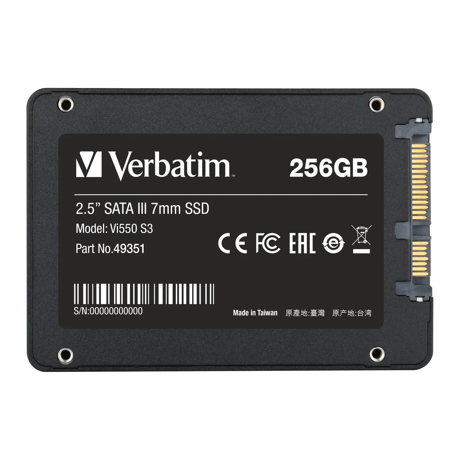 Verbatim 256GB 2.5" Sata SSD - Image 3