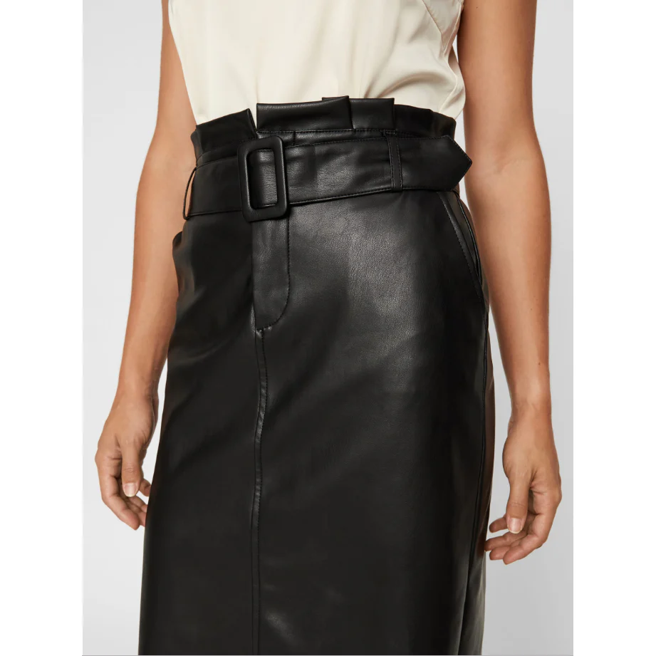 VERO MODA  : Coated Knee Skirt - Image 4