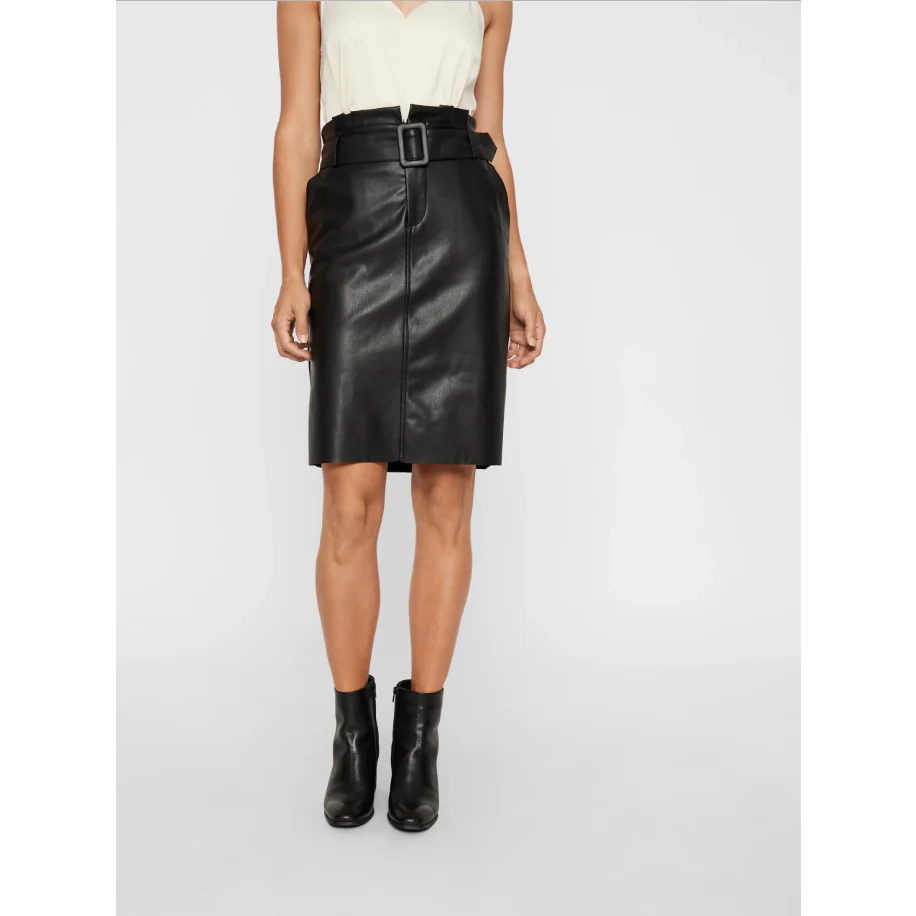 VERO MODA  : Coated Knee Skirt - Image 5
