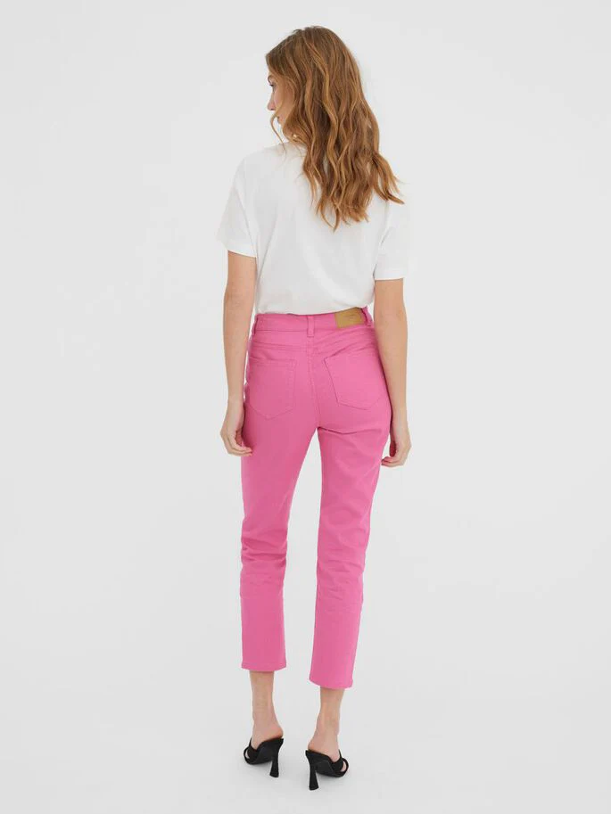 VERO MODA : Brenda High Rise Straight Jean - Image 3