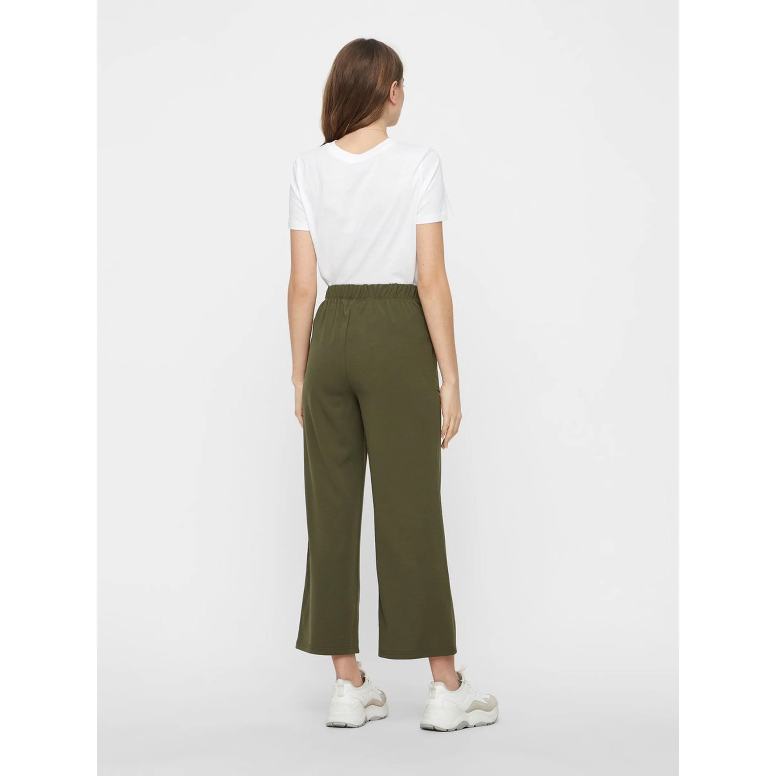 VERO MODA : High Waisted Trousers Navy - Image 8