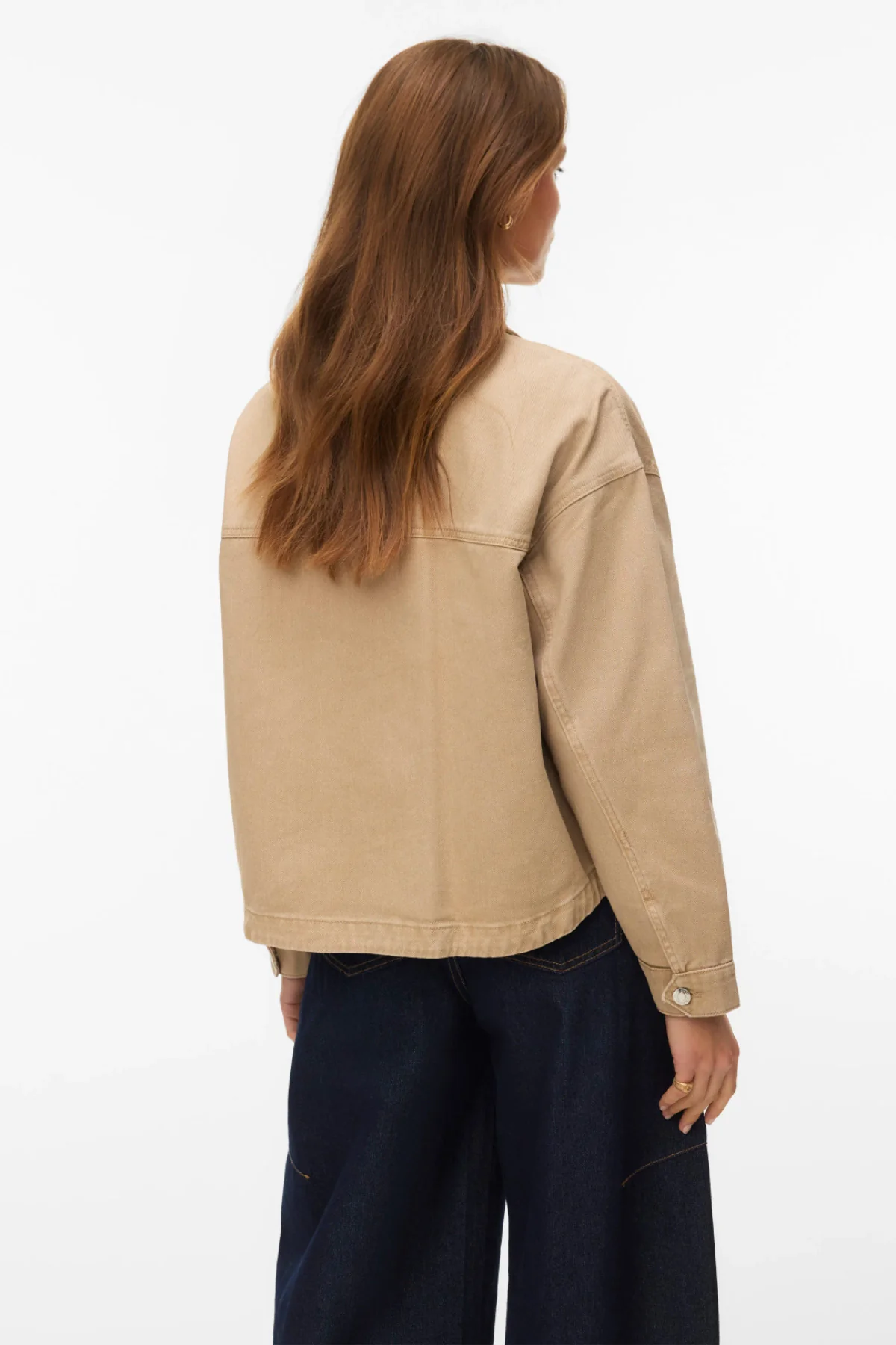 VERO MODA Jamie Denim Shacket - Mink - Image 4