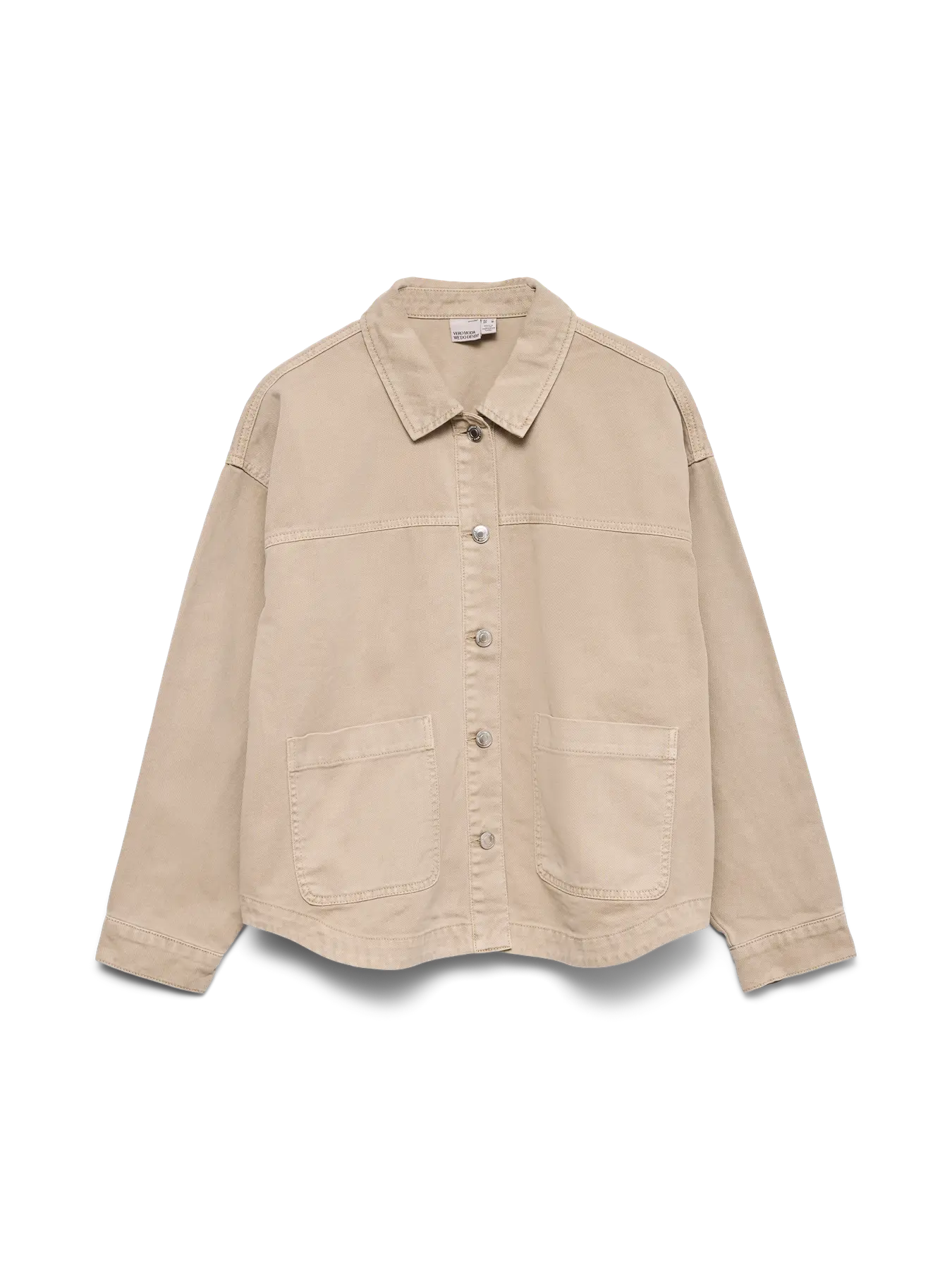 VERO MODA Jamie Denim Shacket - Mink - Image 6