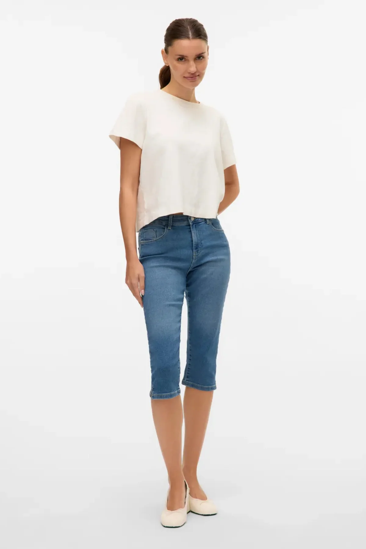 VERO MODA Melly Knickers Capri Jeans - Image 2