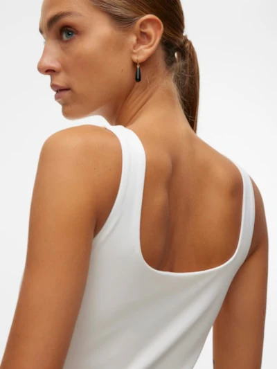 VERO MODA : Million 2-Ways Reversible Top - White - Image 5