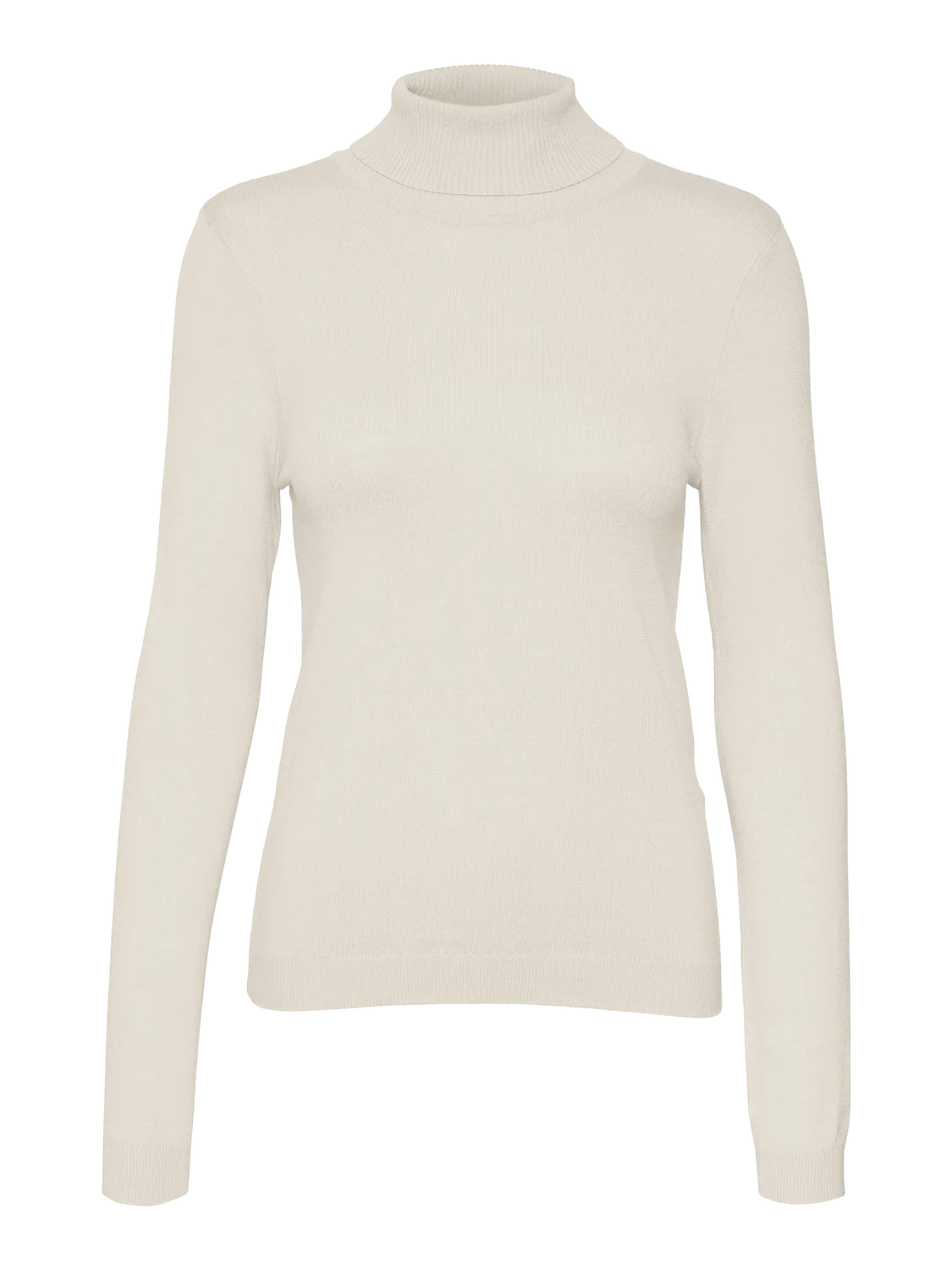 VERO MODA Happiness Roll Neck Jumper - Birch - Image 5