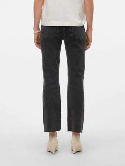 VERO MODA : Sheila Kick Flare Jeans - Grey - Image 3