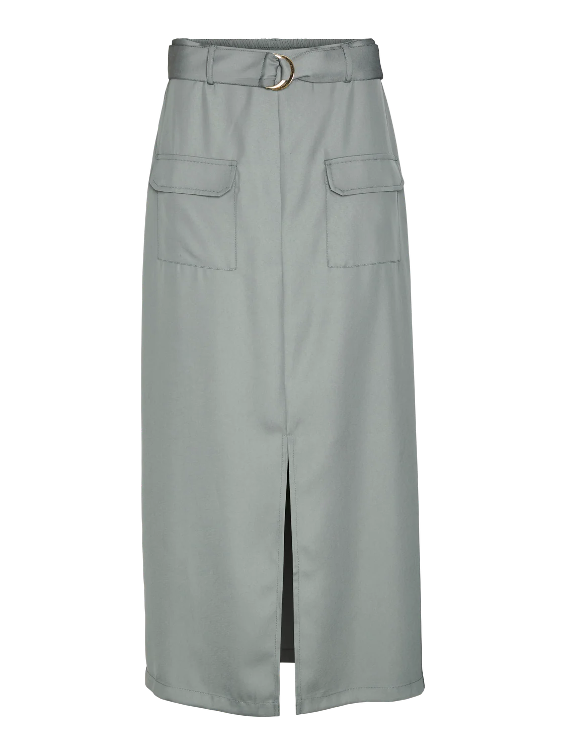 VERO MODA : Tanne HW Ankle Skirt - Green
