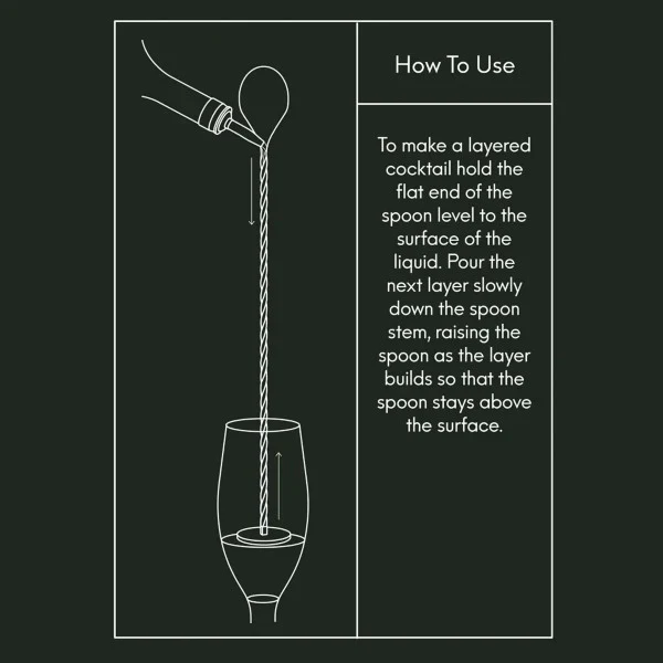 VINERS Barware Cocktail Mixing Spoon - Image 3