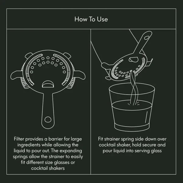 VINERS Barware Cocktail Strainer - Image 3