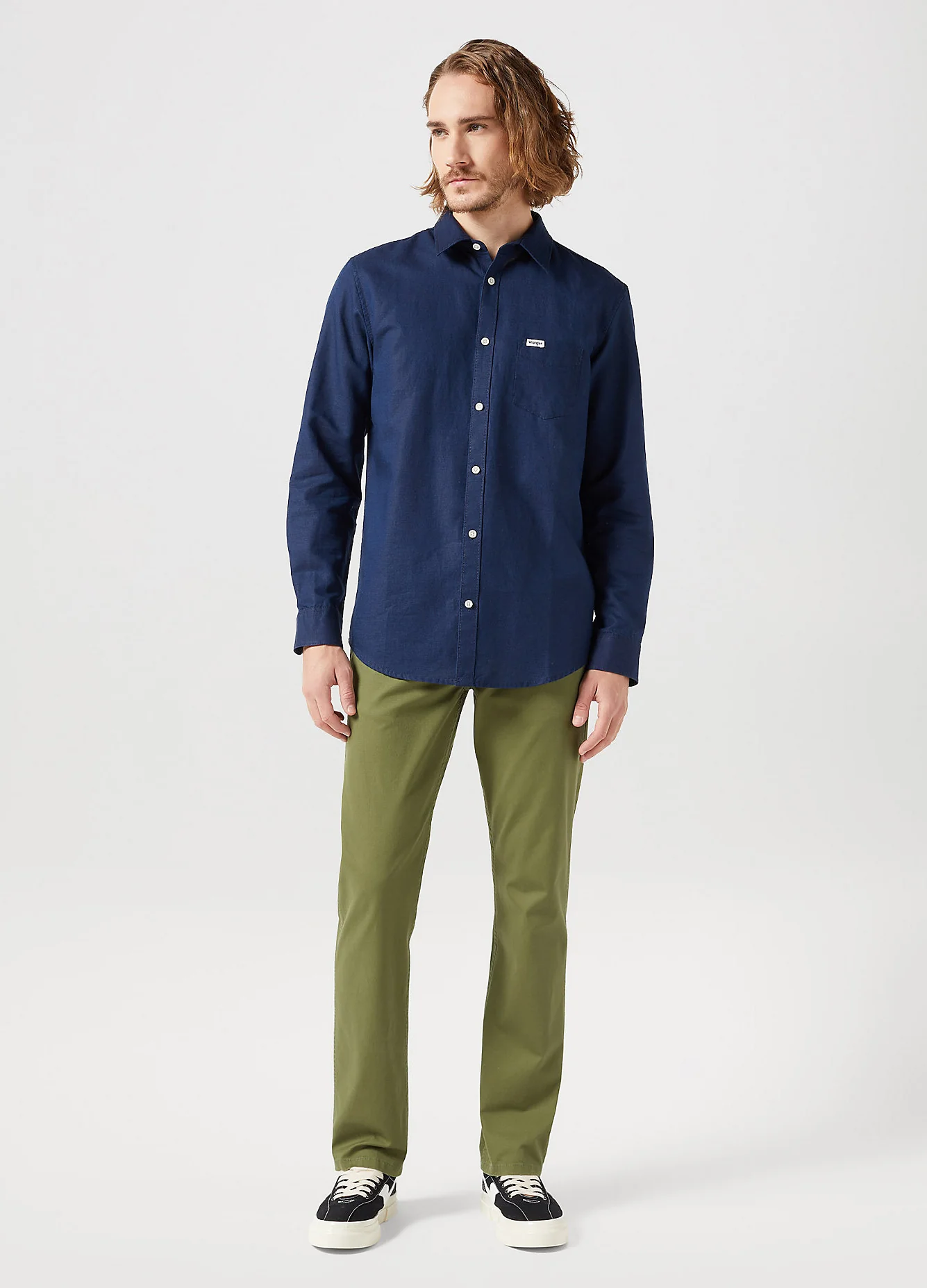 WRANGLER 1 Pocket Shirt - Black Iris - Image 3