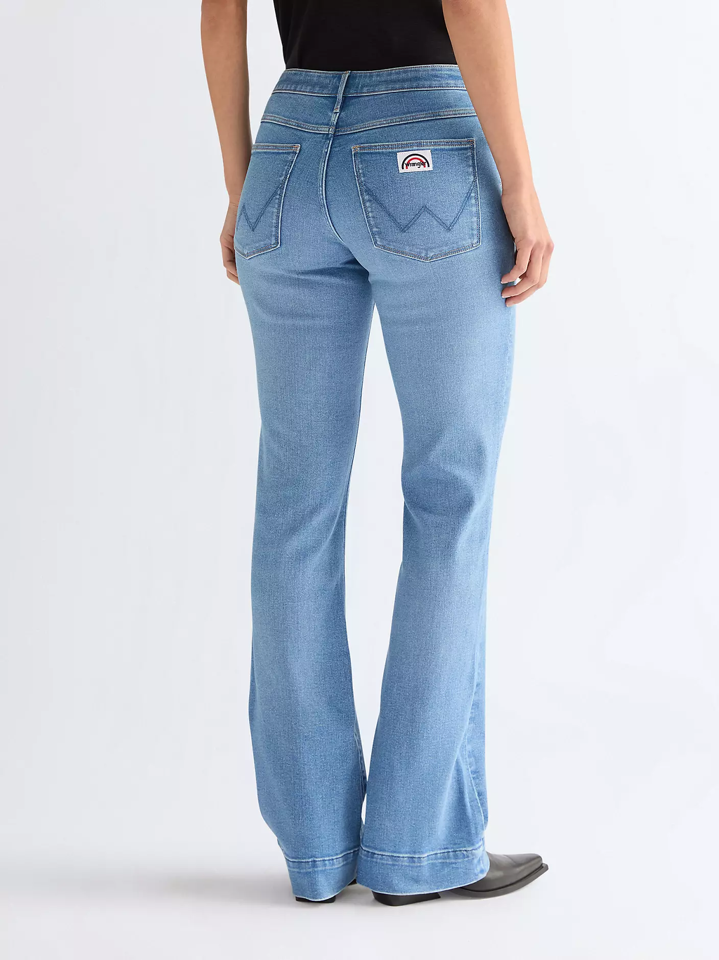 WRANGLER Woman's Flare Lightweight Jeans - Denim - Image 2