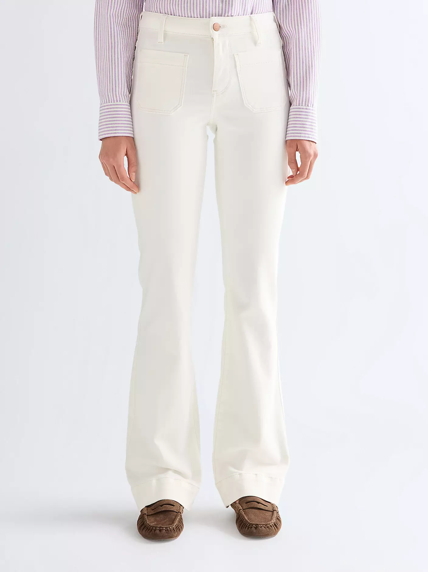 WRANGLER Flare Jean - Worn White - Image 2