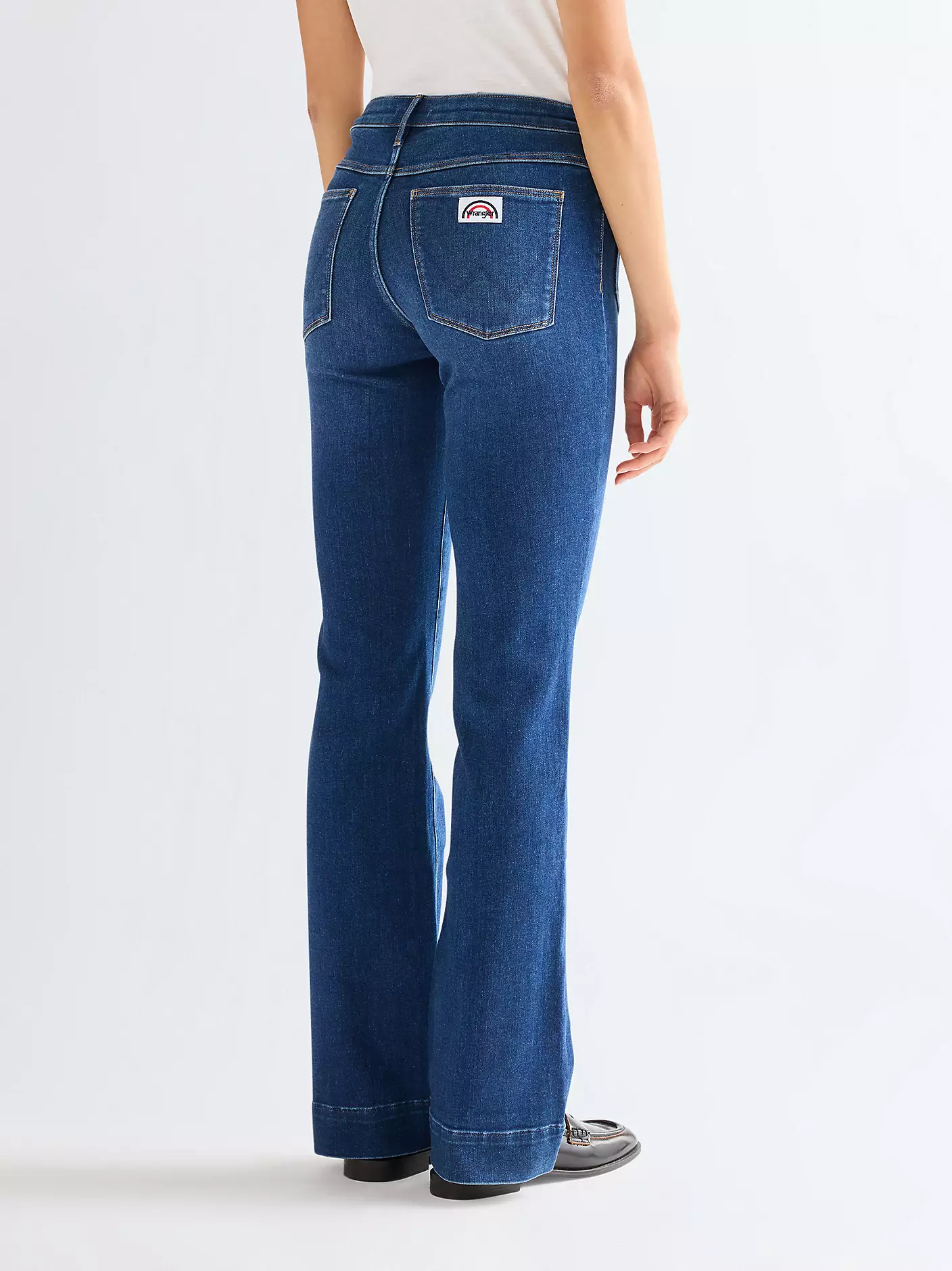 WRANGLER Women's Flared Jeans - Dark wash - Image 2