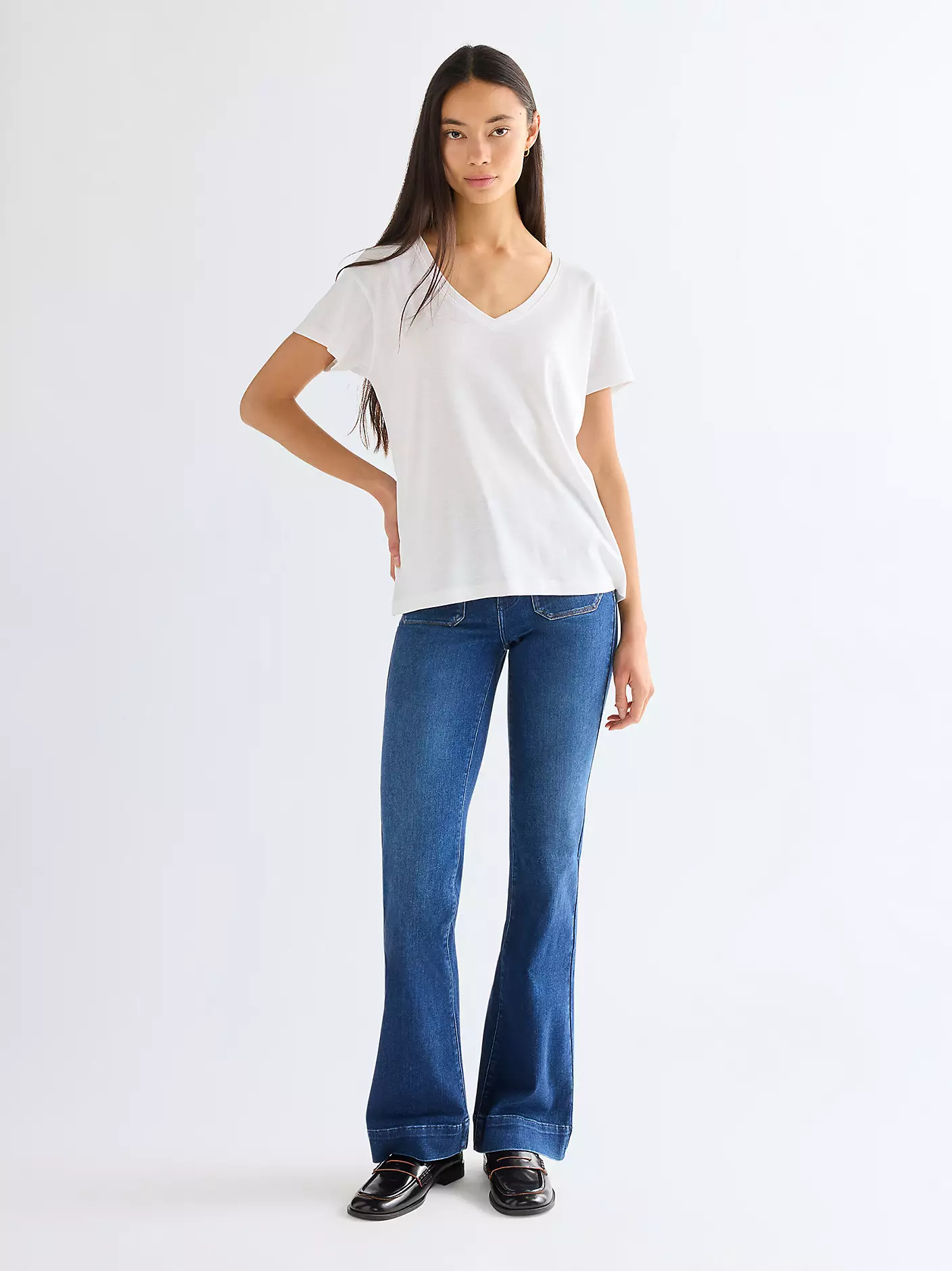 WRANGLER Women's Flared Jeans - Dark wash - Image 3