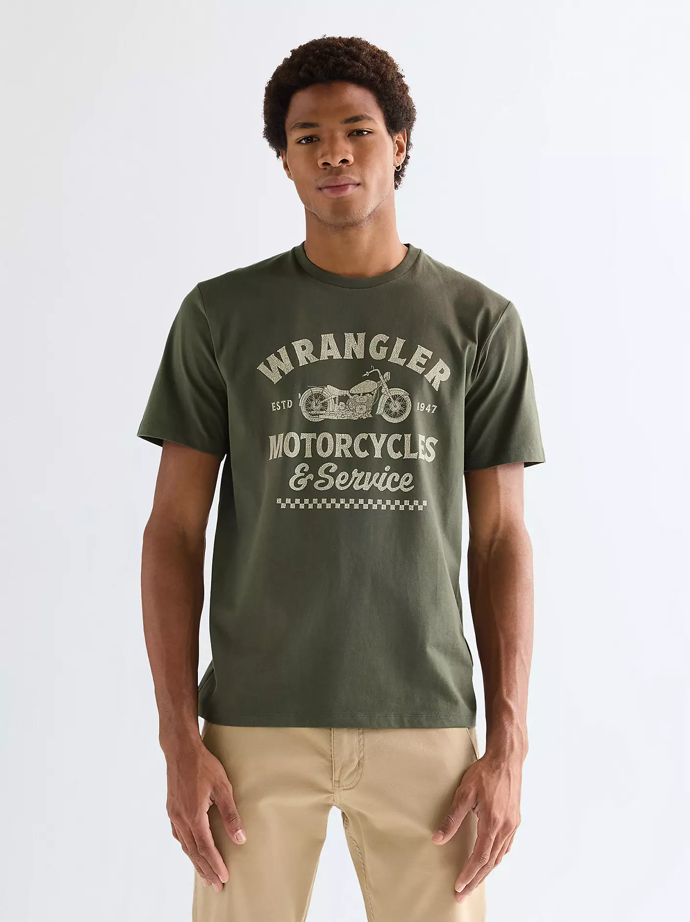 WRANGLER Men's Americana Graphic T-Shirt - Green