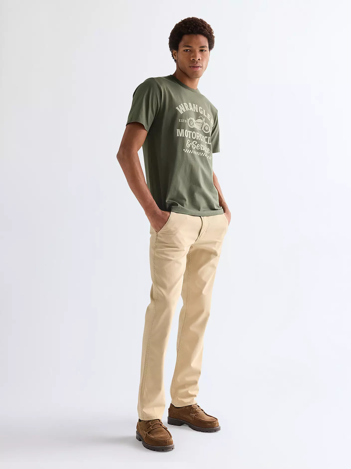 WRANGLER Men's Americana Graphic T-Shirt - Green - Image 4