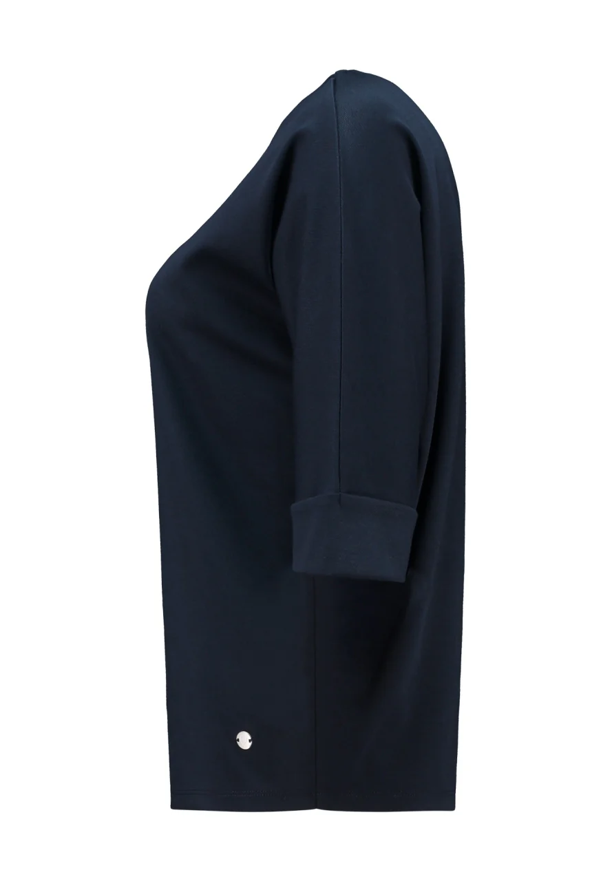 ZABAOINE Short Sleeve Top - Navy - Image 2